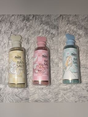 3 New Disney Alice in Wonderland Bath Salts - Bottles